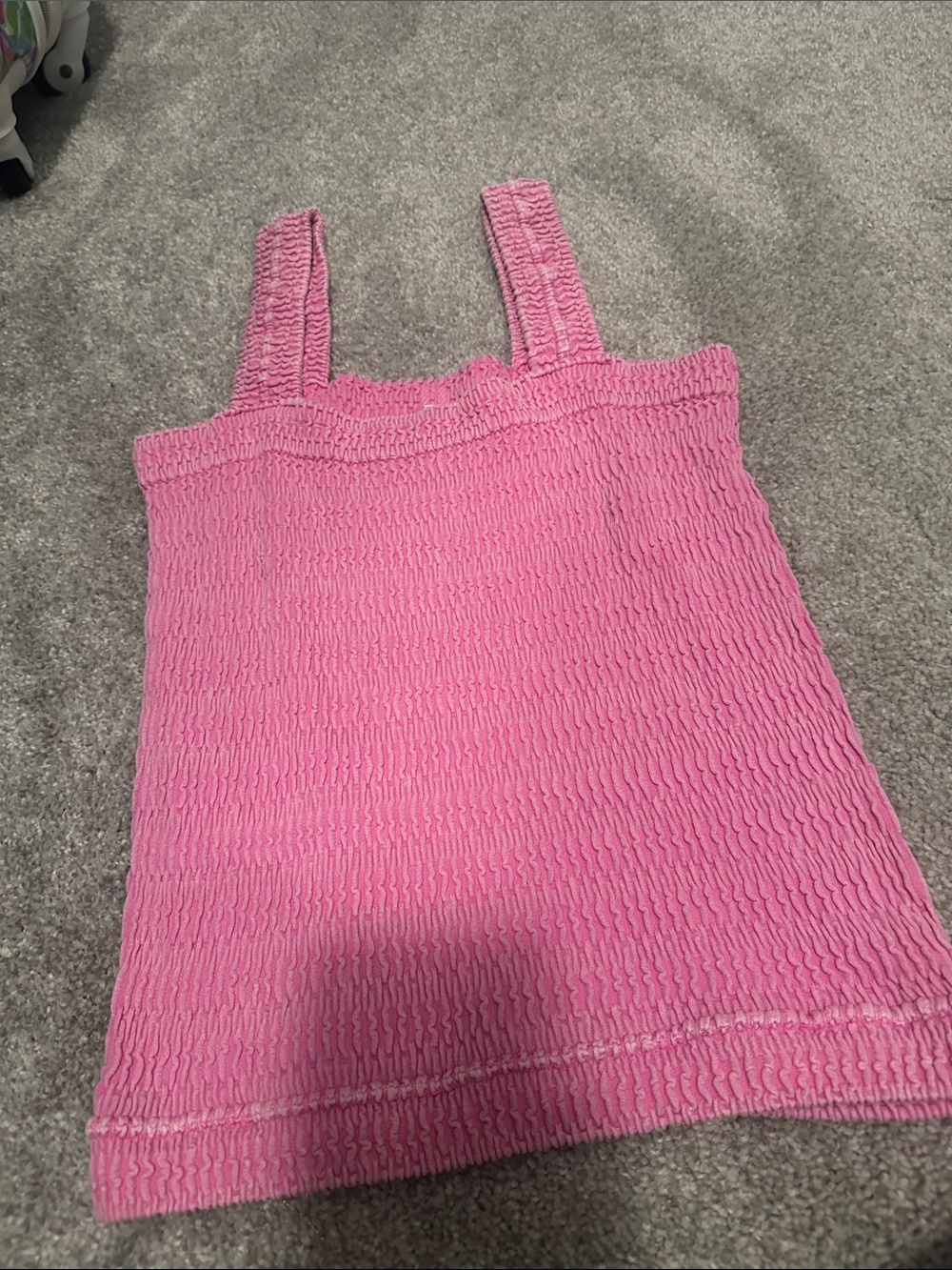 Zenana Boutique pink textured tank size LARGE/XL NWT